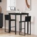 Maison Exclusive table de bar rectangulaire, faite de panneaux de particules