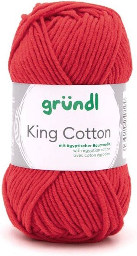 Gründl Wolle Gründl King Cotton 10x50gram rood