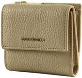 COCCINELLE Leren portemonnee Metallic Soft Wallet Grained Leather Rosette beige