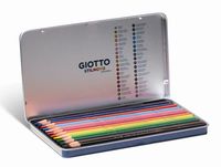 F.I.L.A. Giotto Stilnovo Acquarell 12 kleurpotloden in Metalen Doos