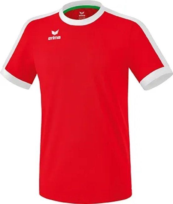 Erima Retro Star Shirt Kinderen - Rood/Wit - Maat 152