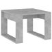 vidaXL Table d'appoint 50x50x35 cm bois traité gris béton