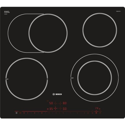 Bosch PKN601DP1D - Ceramic Hob - 4 Zones - Black - Built-in