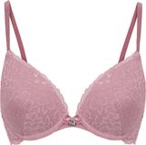 Hunkemöller Dames Lingerie Voorgevormde push-up beugel bh Marine - Roze - maat C75