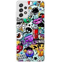 Samsung Galaxy A52 Graffiti 2 Verstevigd hoesje met sublimatie bedrukking