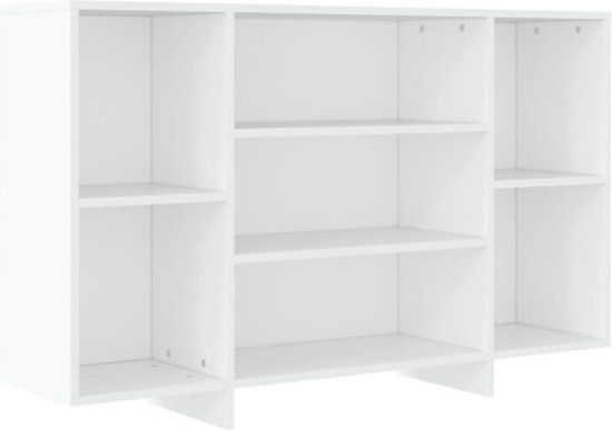 vidaXL Dressoir - 120x30x75 cm - Bewerkt Hout - Wit