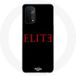Maniacase Hoesje voor Oppo A74 5G Elite Seizoen 5 Logo Rood Zwarte Achtergrond