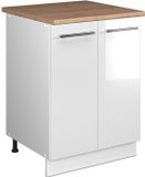 Vicco Wastafelkast Fame-Line, Wit Hoogglans/Wit, 60 cm