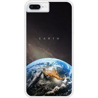 Earth Verstevigd hoesje met sublimatie bedrukking, compatibel met Apple iPhone 8