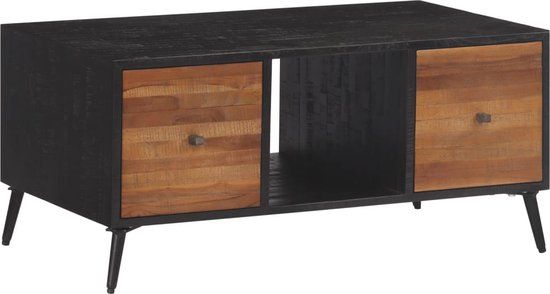 vidaXL Salontafel 90x50x41 cm massief gerecycled teakhout