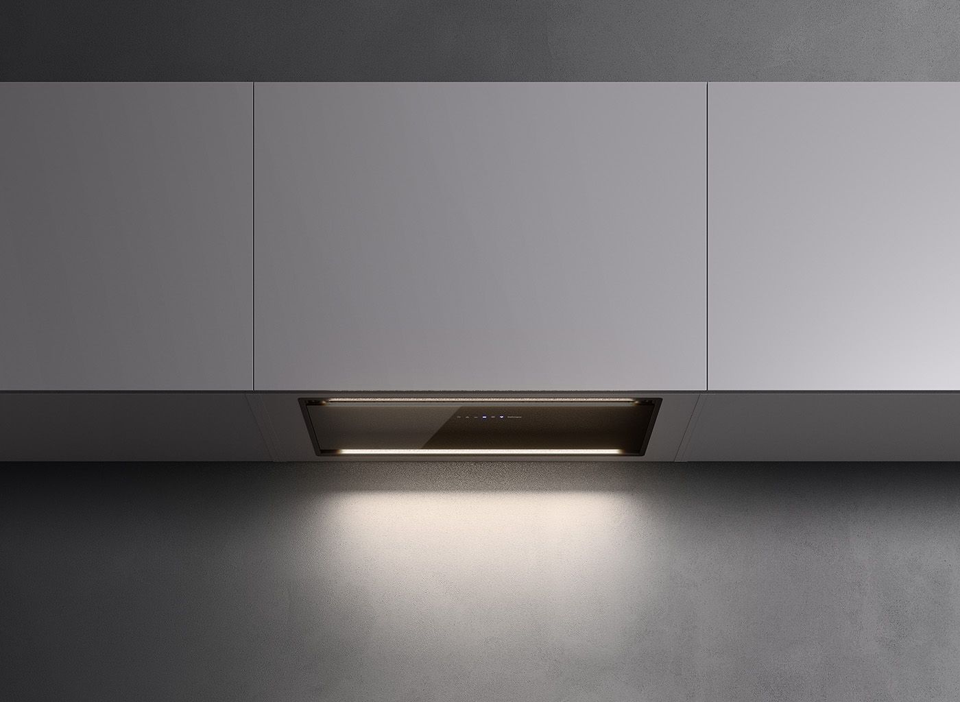 Falmec Parallel Inbouw - Witte inbouw afzuigkap - 800 m³/uur - LED verlichting