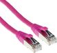 ACT Roze 7,00 meter SFTP CAT6A patchkabel snagless met RJ45 connectoren FB2407