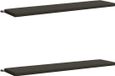 vidaXL Coussins de banc SOEST 2 pièces 100% Polyester Anthracite 200 x 40 x 5 cm