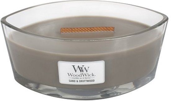 Woodwick Ellipse Geurkaars Sand & Driftwood - 0663595763783