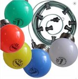 Toplux Prikkabel groen 10 meter 10 fittingen E27 inclusief 10 LED lampen 4 kleuren lichtsnoer feestverlichting