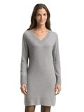Tom Tailor - Gebreide jurk met kasjmier - Maat 46 - medium silver grey melange