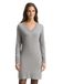 Tom Tailor - Gebreide jurk met kasjmier - Maat 46 - medium silver grey melange