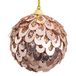 BigBuy Christmas Kerstballen, brons, kunststof, polyfoam, 10 x 10 x 10 cm, 3 stuks