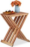 Merkloos Relaxdays bijzettafel inklapbaar - walnotenhout - 44,5 x 34 x 28 cm