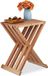 Merkloos Relaxdays bijzettafel inklapbaar - walnotenhout - 44,5 x 34 x 28 cm