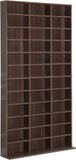 HOMCOM CD-opbergmeubel - bewerkt hout - 102x24x195cm - bruin