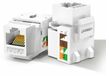 Ugreen Keystone Ethernet Cat 6 8P8C RJ45, 100 Mbit/s, 568A/B, connecteur auto-bloquant, blanc