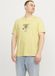 JACK&JONES JORBLOCKPOP TEE SS CREW NECK TG PLS T-shirts Homme Jaune Coton Coupe ample