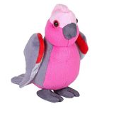 Wild Republic Pocketkins Eco Galah Pluche dier, 12 cm, pluche speelgoed, gemaakt van gerecyclede materialen, milieuvriendelijk