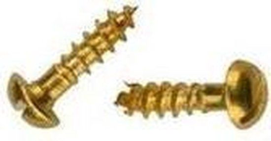 Hoenderdaal Fasteners Hoenderdaal Houtschroef Messing 4.0x50mm