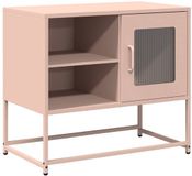 vidaXL Tv-meubel Roze Staal 68x39x60,5 cm