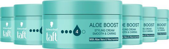 Taft Aloe Boost Styling Cream - Haarstyling - Haarcrème - Aloe Vera - Alle Haartypes - Voordeelverpakking - 6 x 100ml