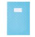 HERMA 7453 DIN A4 Notebookhoes | Raffia Frame Tag & frame, duurzame en wasbare polypropyleenfolie, set van 25 schoolnotitieboekjes, lichtblauw