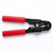 Allteq Krimptang - Krimpen, strippen en knippen - Kabels van 0.5 tot 6mm² - Geschikt voor RJ45 - Metaal - Rood