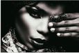 Poster 120x80 cm - Femme - Bijoux - Bague - Maquillage - Noir - Blanc - Collier - Papier - Multicolore - Rectangle