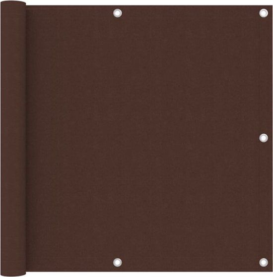 vidaXL Balkonscherm 90x500 cm Oxford Stof Bruin