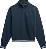 Superdry Country Club Pull Col Roulé Femme Coton Manches Longues Casual Automne/Hiver eclipse navy
