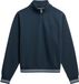 Superdry Country Club Halfhoge Trui met Reliëflogo Dames Katoen Lange Mouw Casual Herfst/Winter eclipse navy