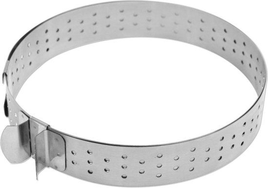 Scrapcooking Verstelbare Bakring - Ø16-30cm - Zilver