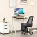 Bureau d'étude en bois chêne clair et blanc