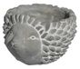 Classic Home and Garden Cement Buddies Indoor Outdoor Egel Planter, Grijs, Klein, 5.5"