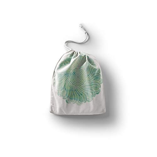 Bonamaison Bedrukte katoenen tas met trekkoord - 20 x 30 cm