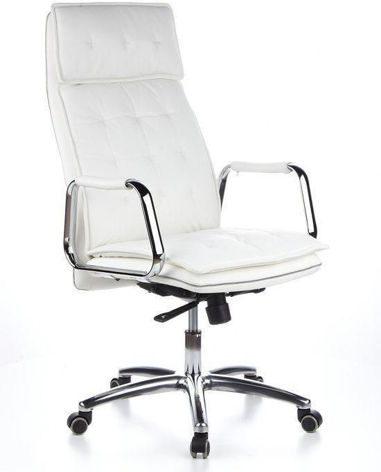 HJH OFFICE Villa 20 - Bureaustoel - Stof - Nappaleder - Ivoor - 4260182550540