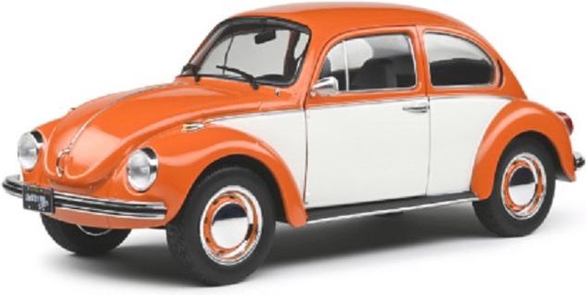 Solido Volkswagen Beetle 1303 1974 BI-Color Orange 1-18