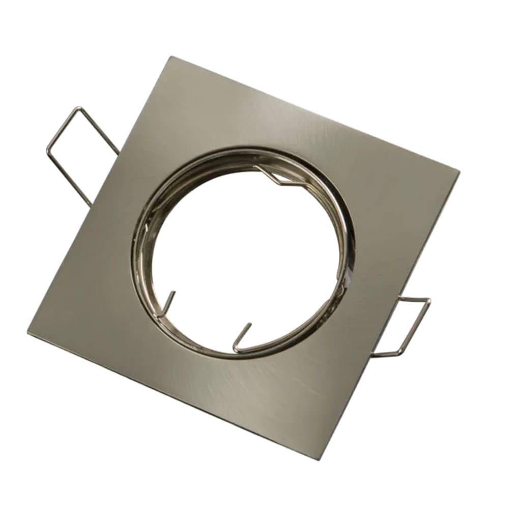 Groenovatie Inbouwspot Vierkant Kantelbaar Geborsteld Aluminium Satijn
