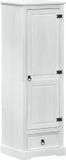 vidaXL Kasten Wit 55 x 50 x 170 cm Massief grenenhout