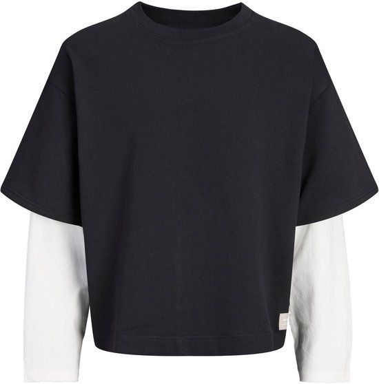 JACK&JONES JUNIOR JCOECHO DOUBLE LAYERED SWEAT CN JNR Jongens Trui - Maat 152