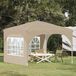 Maison Exclusive Tente de réception pop-up, 290 x 290 x 245 cm, couleur crème