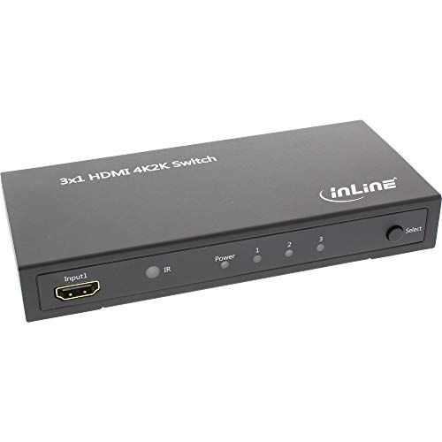 Inline 65014 HDMI-schakelaar - 3 ingangen - 1 uitgang - 4K2K - 3D - HD audio