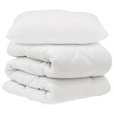 VidaXL Dekbedset met kussen 2 stuks Wit Microvezel