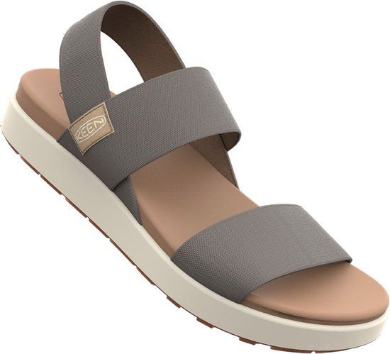 Elle Backstrap W - Bruin - Maat 37.5 - Platte sandalen